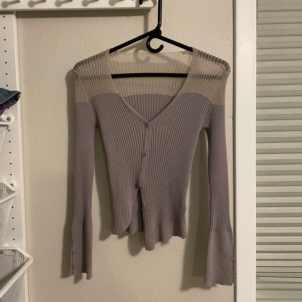 Purple grey top